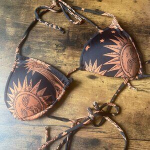 See You Monday Los Angeles Sun Bikini Top in Size Small